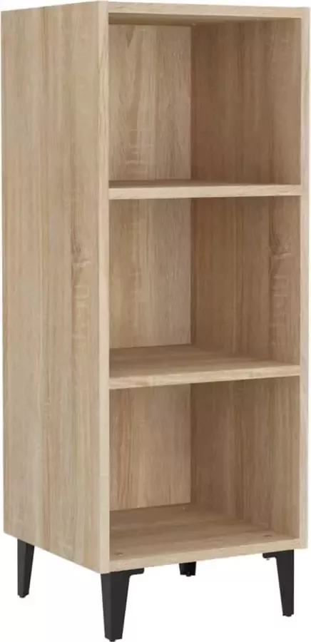 Maison Exclusive Dressoir 34 5x32 5x90 cm bewerkt hout sonoma eikenkleurig