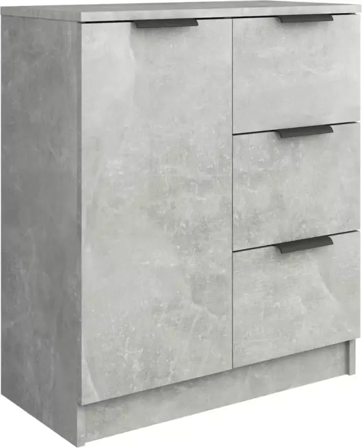 Maison Exclusive Dressoir 60x30x70 cm bewerkt hout betongrijs - Foto 2