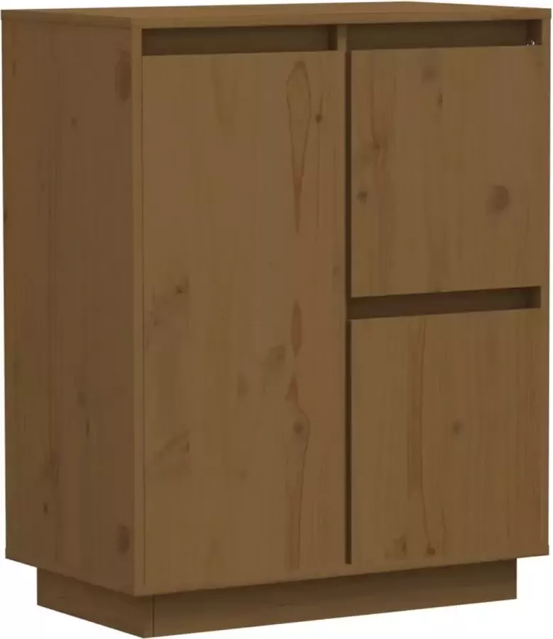 Maison Exclusive Dressoir 60x34x75 cm massief grenenhout honingbruin