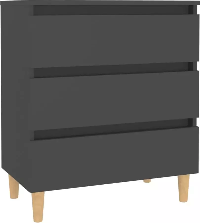 Maison Exclusive Dressoir 60x35x69 cm spaanplaat grijs