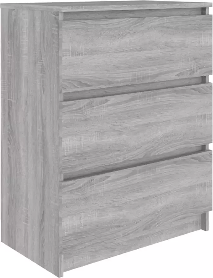 Maison Exclusive Dressoir 60x35x76 cm bewerkt hout grijs sonoma eikenkleurig
