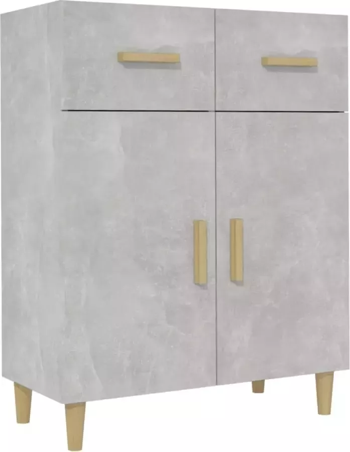 Maison Exclusive Dressoir 69 5x34x89 cm bewerkt hout betongrijs