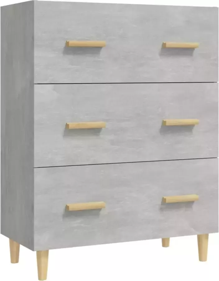 Maison Exclusive Dressoir 70x34x90 cm bewerkt hout betongrijs - Foto 2