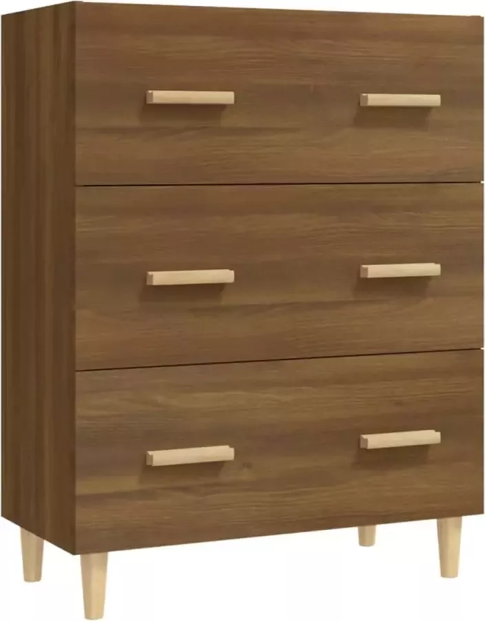 Maison Exclusive Dressoir 70x34x90 cm bewerkt hout bruineikenkleurig