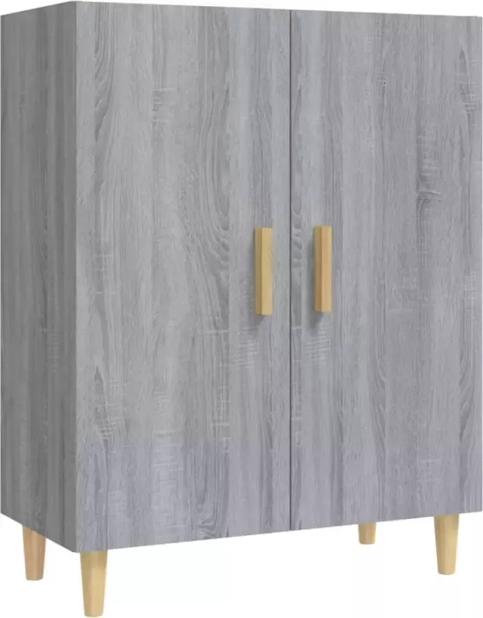 Maison Exclusive Dressoir 70x34x90 cm bewerkt hout grijs sonoma eikenkleurig - Foto 3