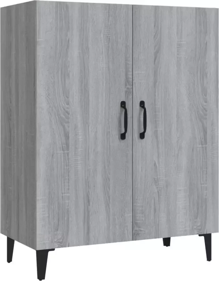 Maison Exclusive Dressoir 70x34x90 cm bewerkt hout grijs sonoma eikenkleurig - Foto 2