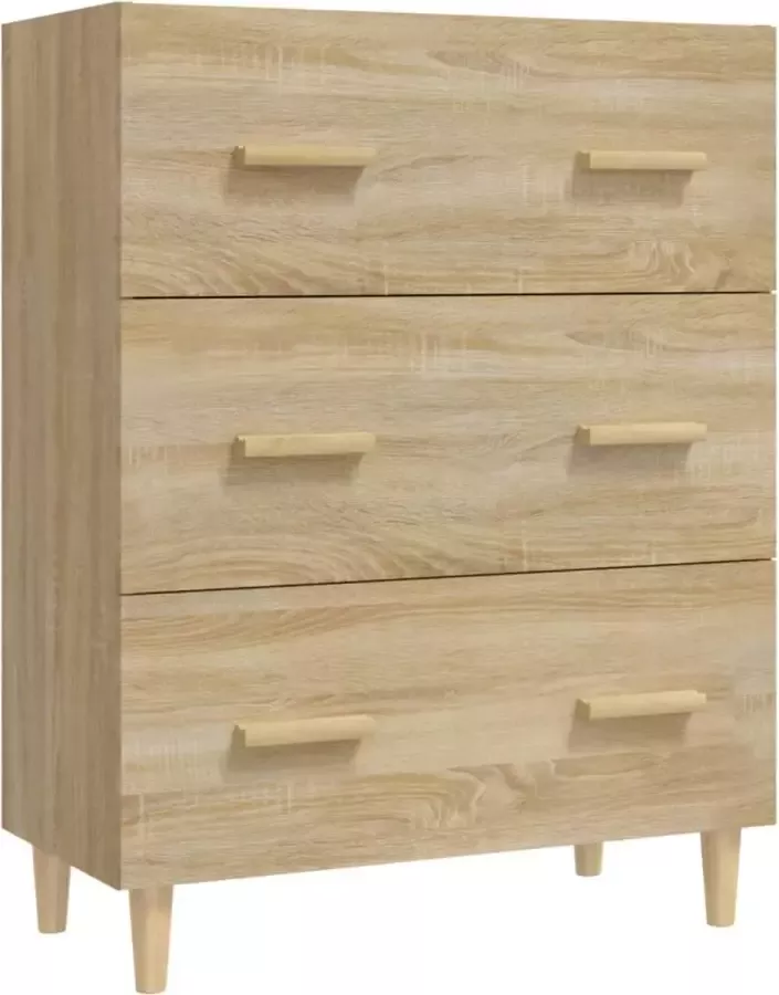 Maison Exclusive Dressoir 70x34x90 cm bewerkt hout sonoma eikenkleurig