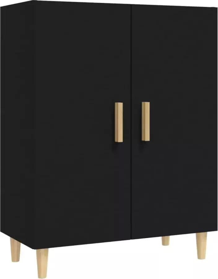 Maison Exclusive Dressoir 70x34x90 cm bewerkt hout zwart