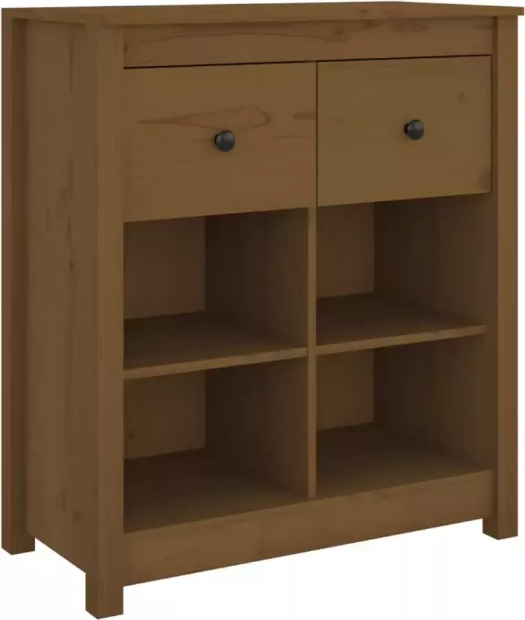 Maison Exclusive Dressoir 70x35x80 cm massief grenenhout honingbruin