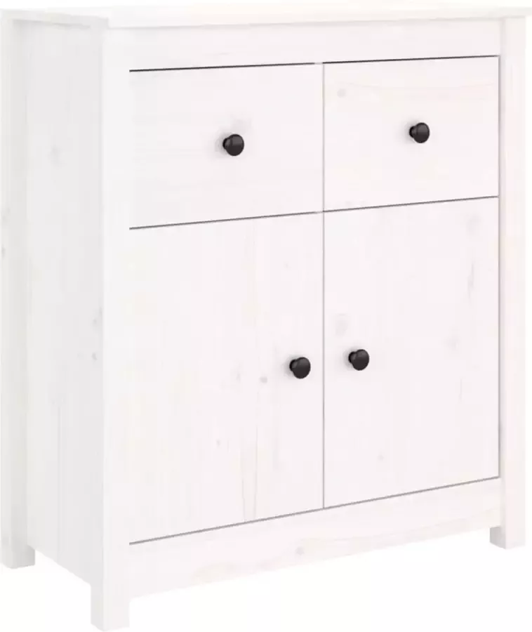 Maison Exclusive Dressoir 70x35x80 cm massief grenenhout wit - Foto 3