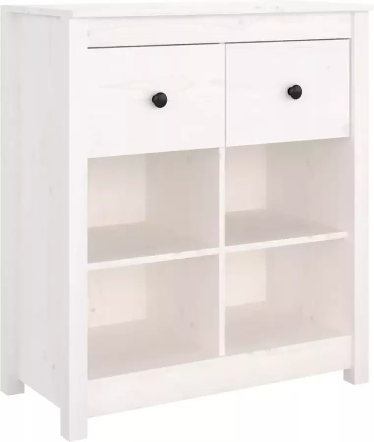 Maison Exclusive Dressoir 70x35x80 cm massief grenenhout wit - Foto 2