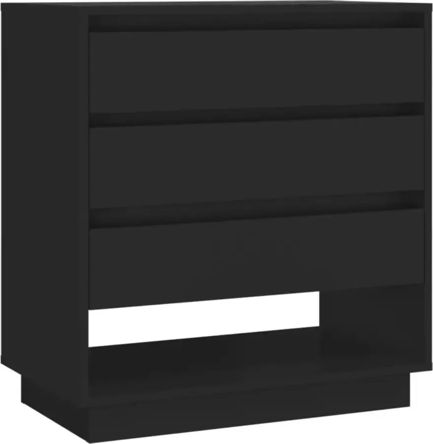 Maison Exclusive Dressoir 70x41x75 cm spaanplaat zwart