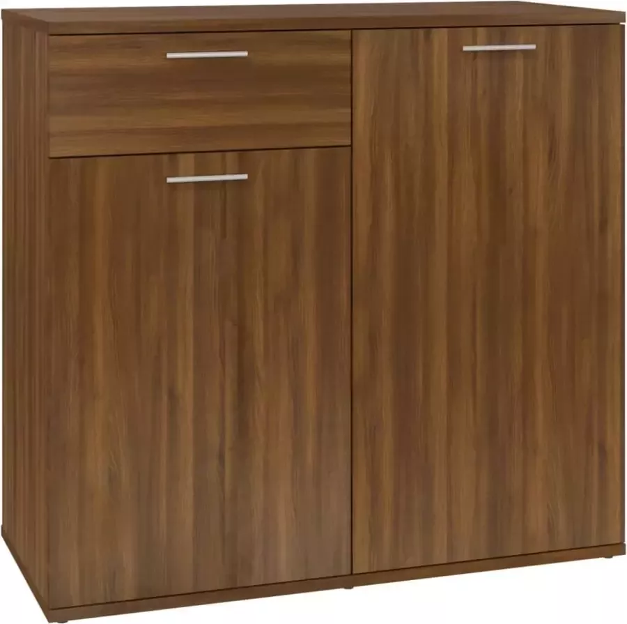 Maison Exclusive Dressoir 80x36x75 cm bewerkt hout bruineikenkleurig