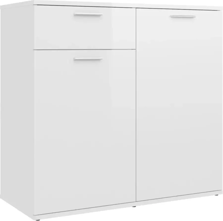Maison Exclusive Dressoir 80x36x75 cm spaanplaat hoogglans wit