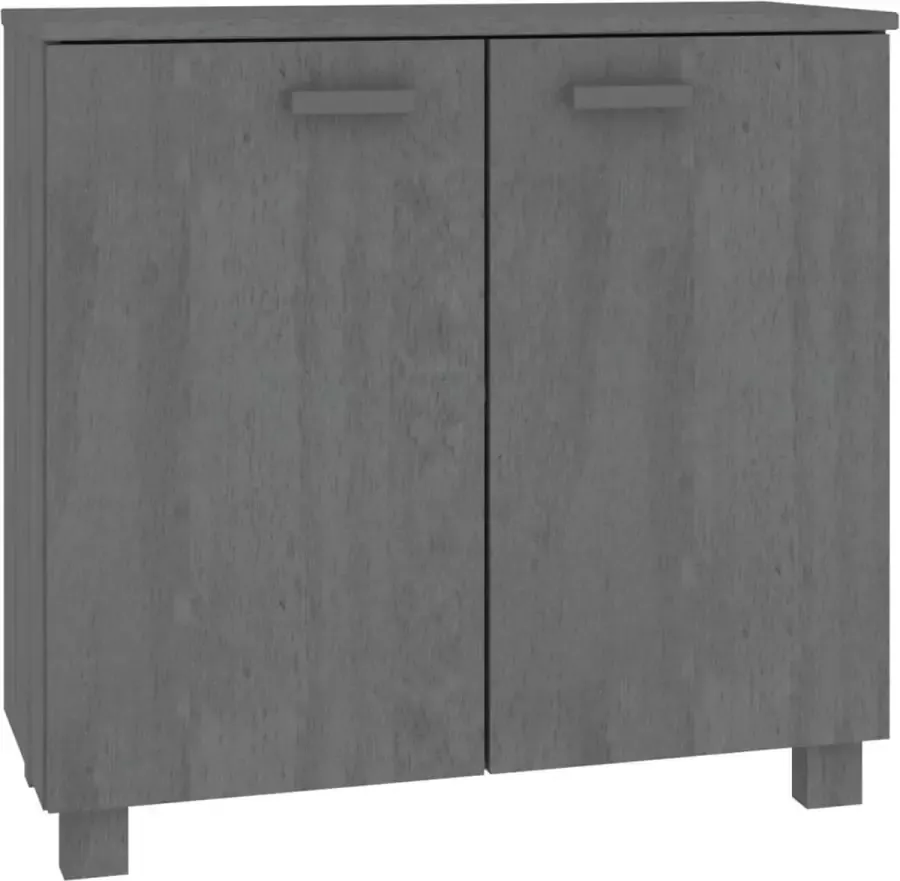 Maison Exclusive Dressoir HAMAR 85x35x80 cm massief grenenhout donkergrijs
