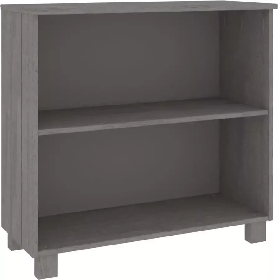 Maison Exclusive Dressoir HAMAR 85x35x80 cm massief grenenhout lichtgrijs
