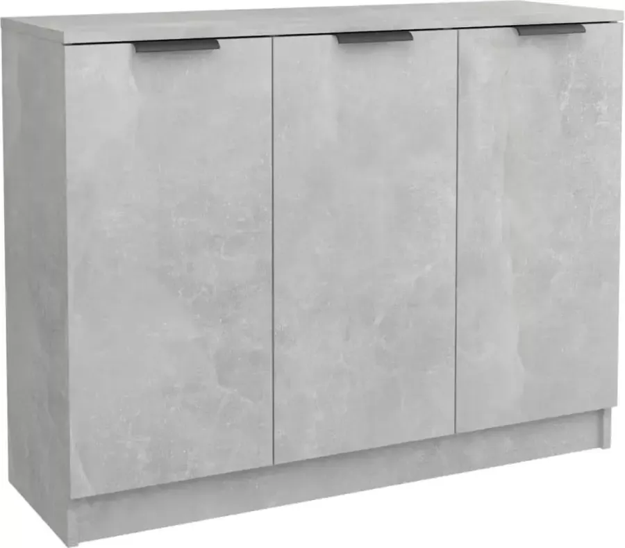 Maison Exclusive Dressoir 90 5x30x70 cm bewerkt hout betongrijs