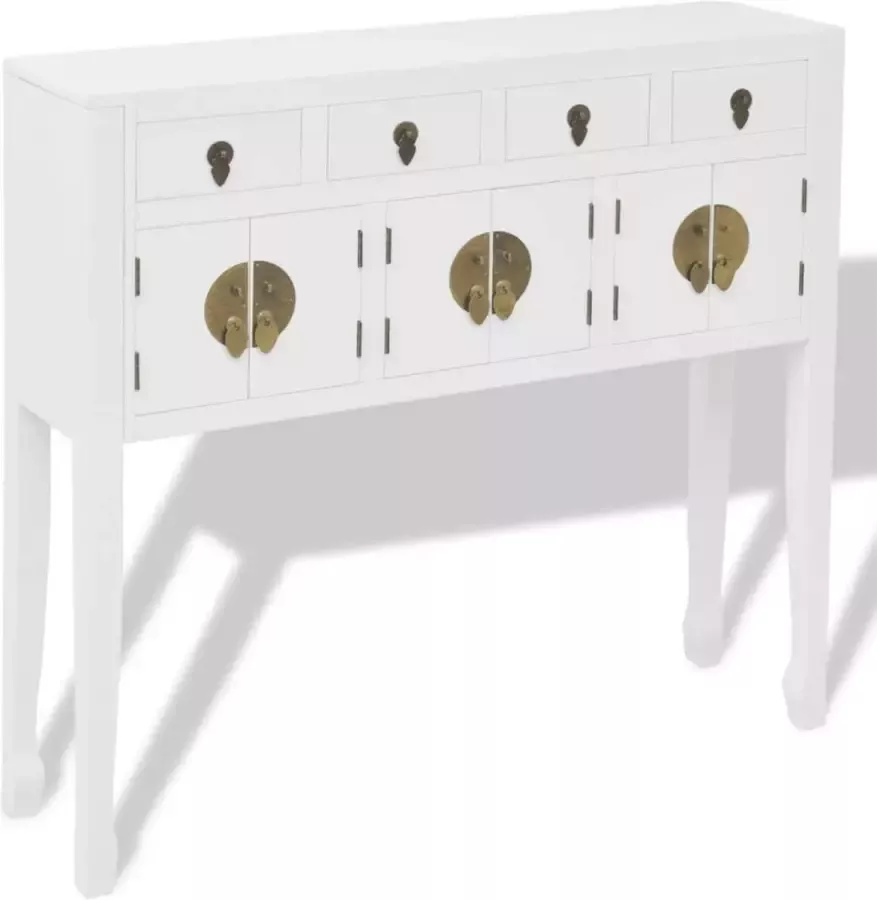 Maison Exclusive Dressoir CMaison Exclusive -nese stijl massief hout wit