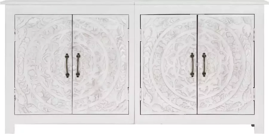 Maison Exclusive Dressoir handgemaakt 140x30x70 cm massief acaciahout wit