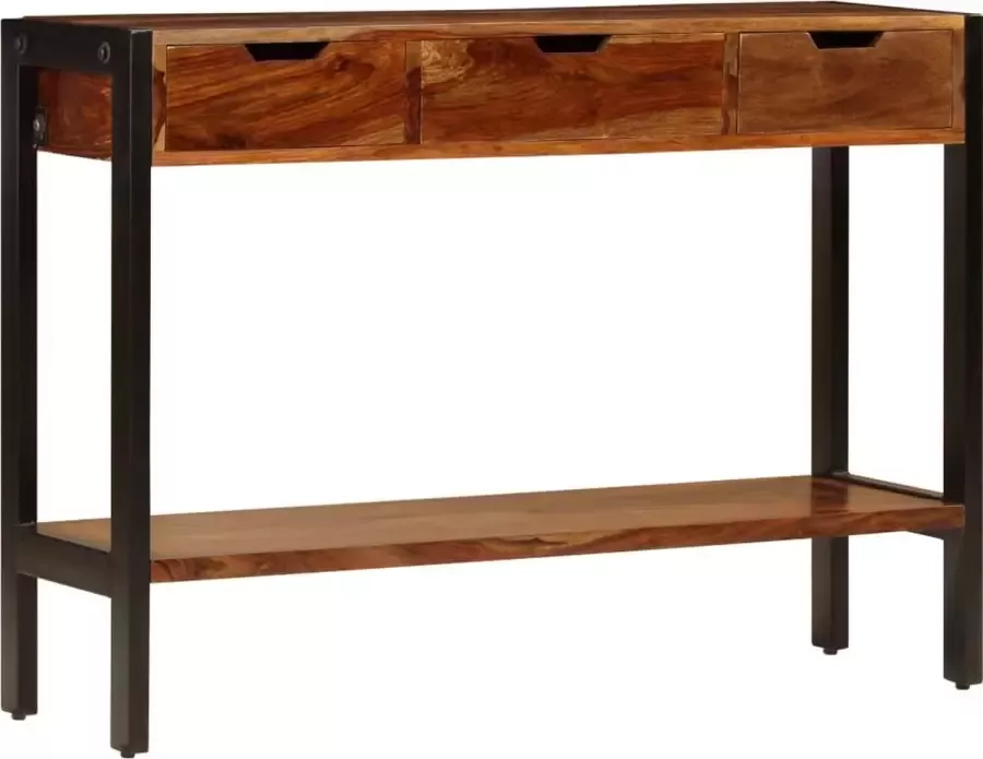 Maison Exclusive Dressoir met 3 lades 110x35x75 cm massief sheeshamhout