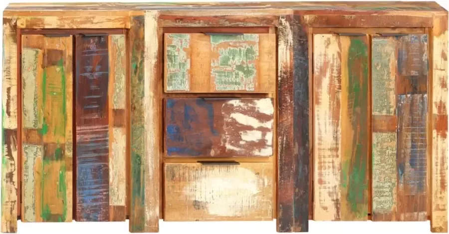 Maison Exclusive Dressoir met 3 lades en 4 deuren massief gerecycled hout