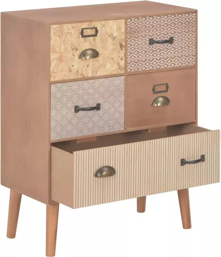 Maison Exclusive Dressoir met 5 lades 60x30x78 cm MDF bruin