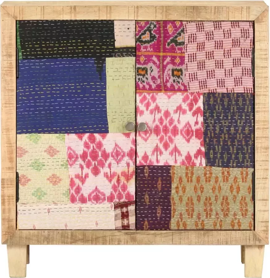 Maison Exclusive Dressoir met patchwork 70x35x75 cm massief mangohout