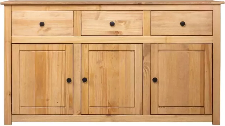 Maison Exclusive Dressoir Panama Range 135x40x80 cm massief grenenhout