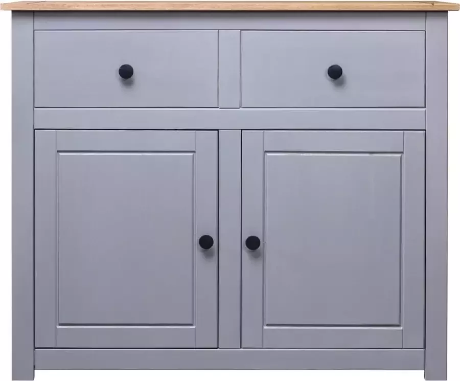 Maison Exclusive Dressoir Panama Range 93x40x80 cm massief grenenhout grijs
