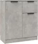 Maison Exclusive Dressoirs 2 st 60x30x70 cm bewerkt hout betongrijs - Thumbnail 2