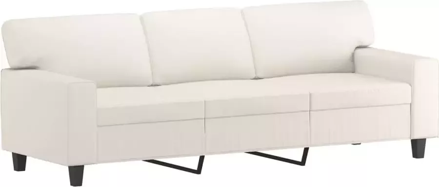 Maison Exclusive Driezitsbank 180 cm kunstleer crèmekleurig