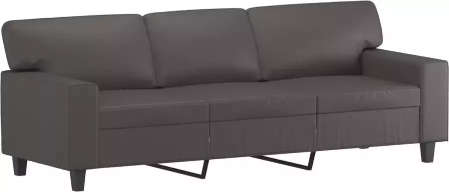 Maison Exclusive Driezitsbank 180 cm kunstleer grijs