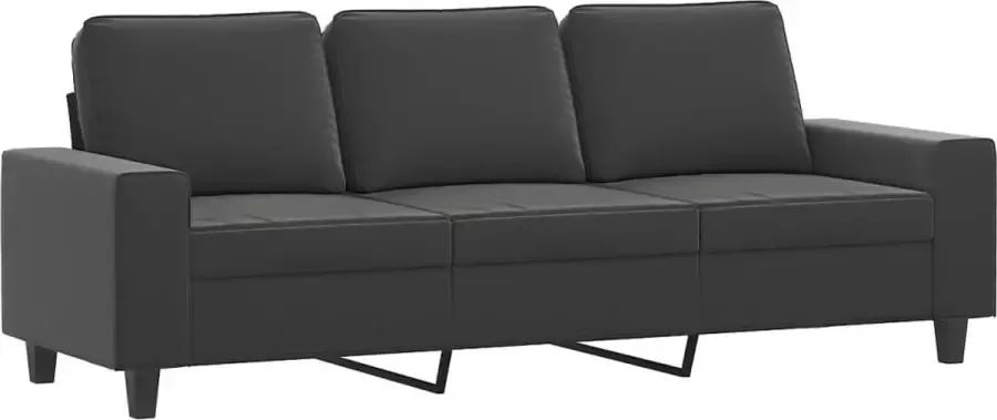 Maison Exclusive Driezitsbank 180 cm microvezelstof donkergrijs