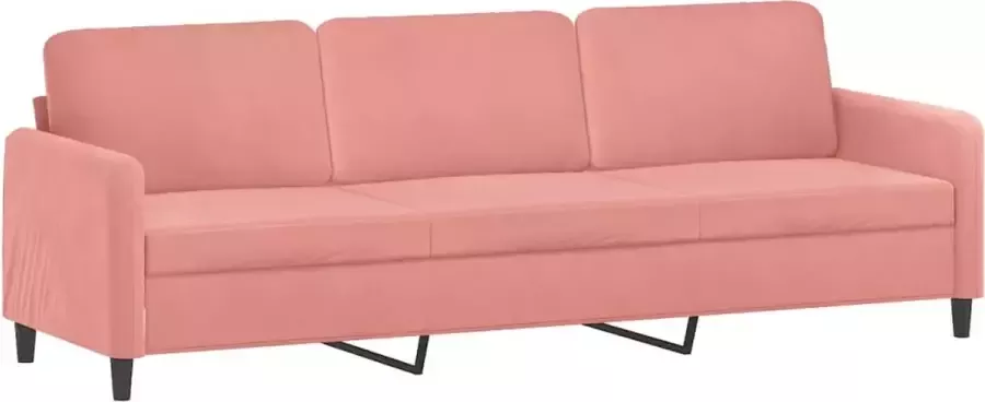 Maison Exclusive Driezitsbank 210 cm fluweel roze