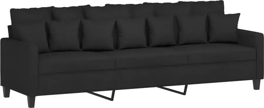 Maison Exclusive Driezitsbank 210 cm stof zwart