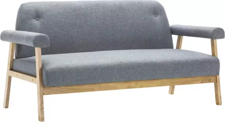 Maison Exclusive Driezitsbank stof lichtgrijs