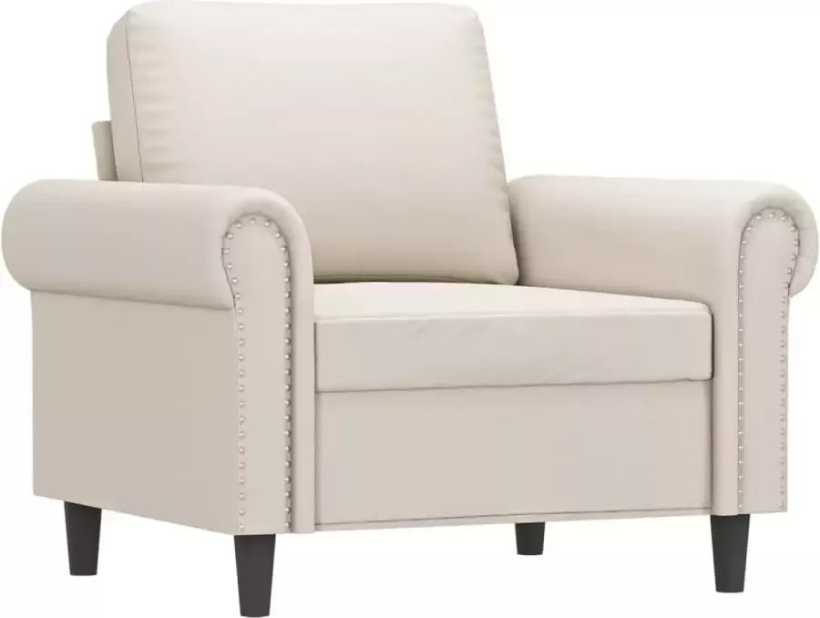 Maison Exclusive Fauteuil 60 cm kunstleer crèmekleurig