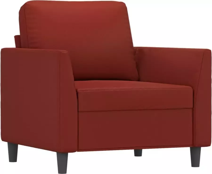 Maison Exclusive Fauteuil 60 cm kunstleer wijnrood