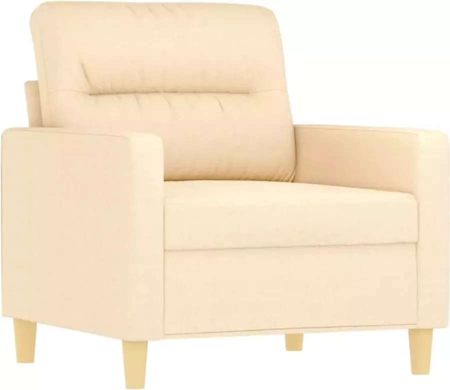 Maison Exclusive Fauteuil 60 cm stof crèmekleurig