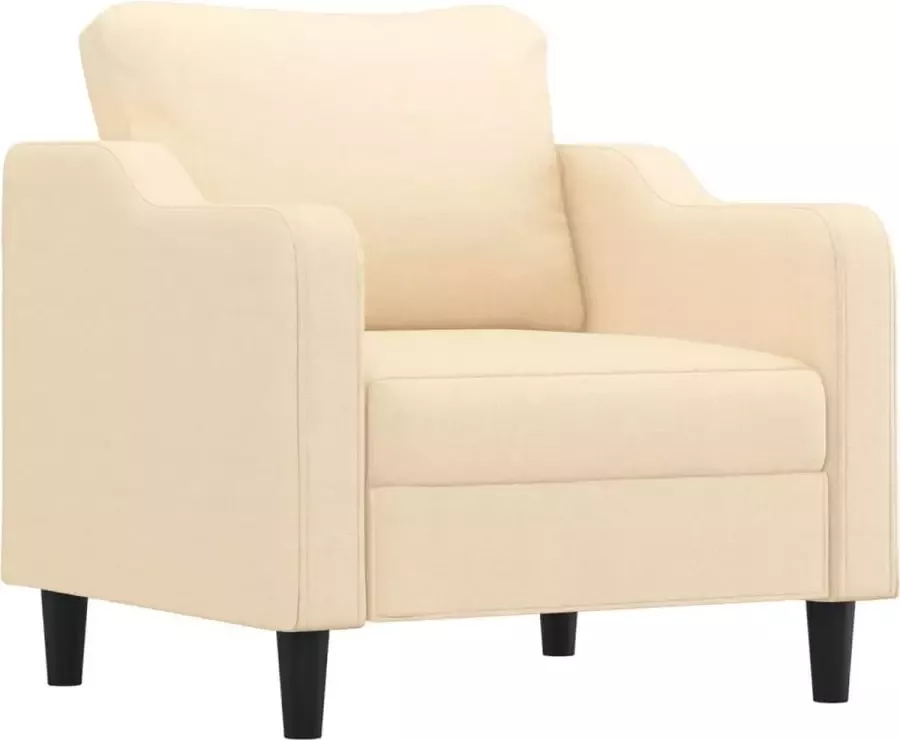 Maison Exclusive Fauteuil 60 cm stof crèmekleurig