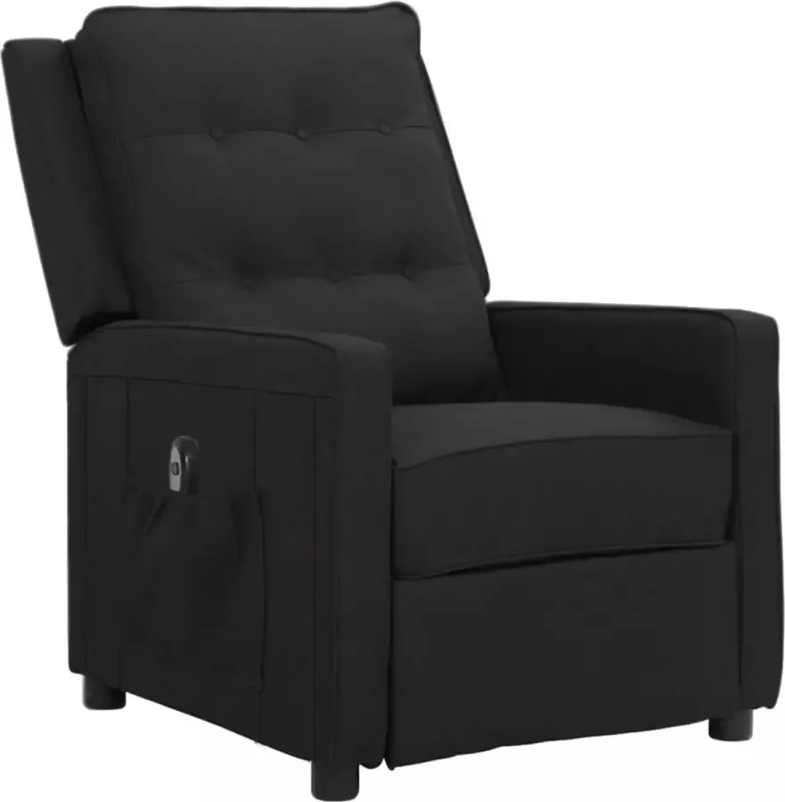 Maison Exclusive Fauteuil elektrisch verstelbaar stof zwart