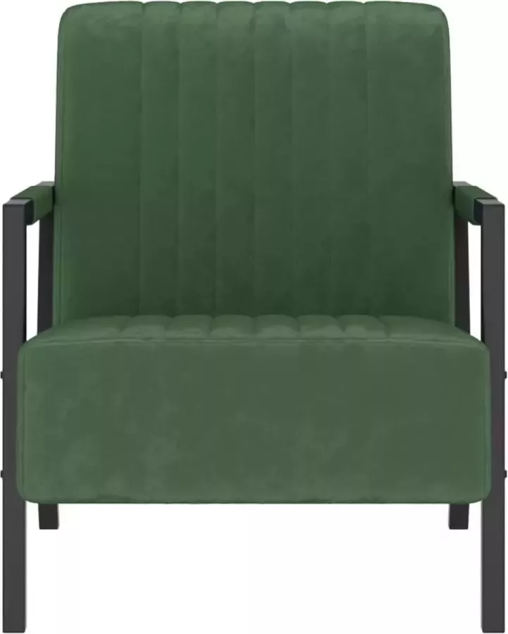 Maison Exclusive Fauteuil fluweel donkergroen