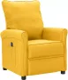 Maison Exclusive Fauteuil verstelbaar elektrisch stof geel - Thumbnail 2