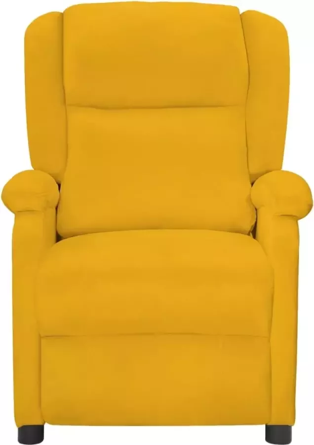 Maison Exclusive Fauteuil verstelbaar fluweel geel
