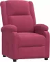 Maison Exclusive Fauteuil verstelbaar fluweel wijnrood - Thumbnail 1