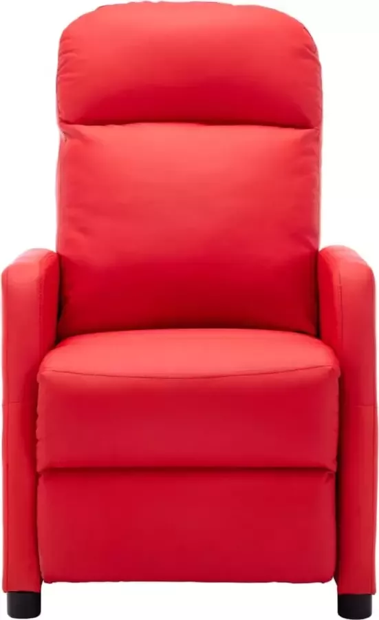 Maison Exclusive Fauteuil verstelbaar kunstleer rood