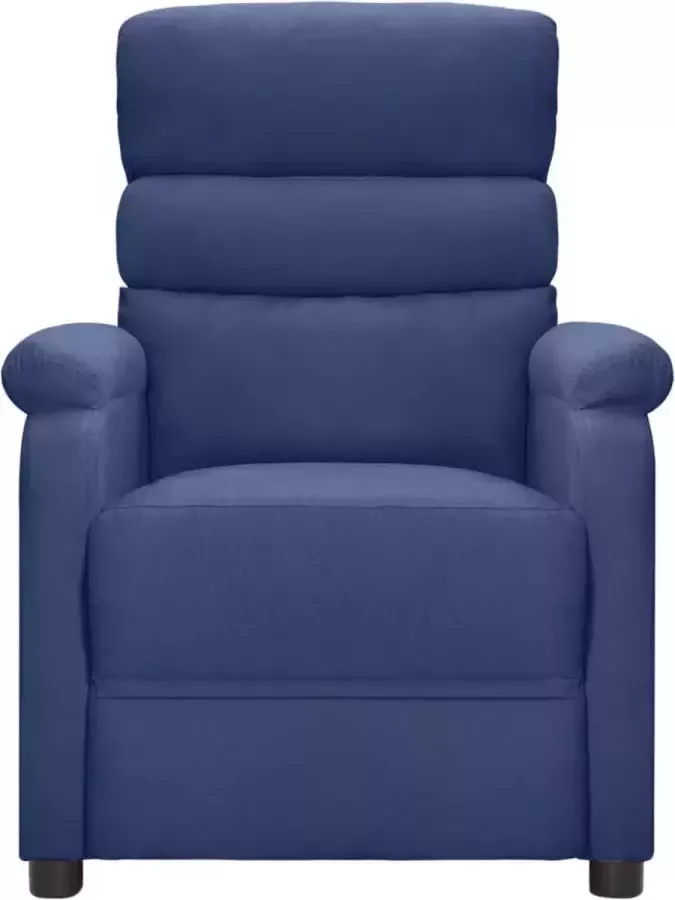 Maison Exclusive Fauteuil verstelbaar stof blauw