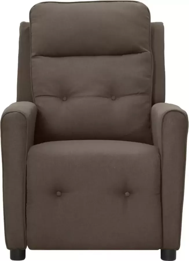 Maison Exclusive Fauteuil verstelbaar stof donkerbruin