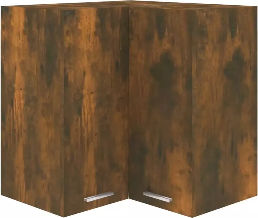 Maison Exclusive Hoekkast hangend 57x57x60 cm bewerkt hout gerookt eikenkleurig