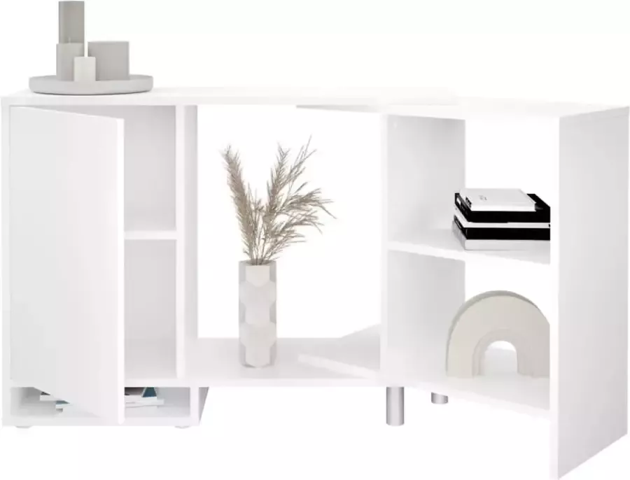 Maison Exclusive Hoekkast modulair met open schap wit